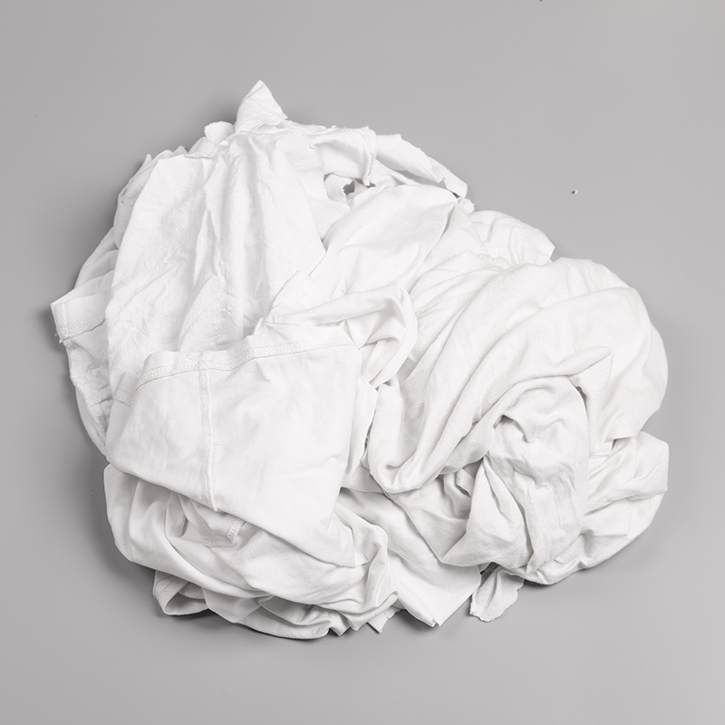 White T-shirt Cotton Wiping Rags